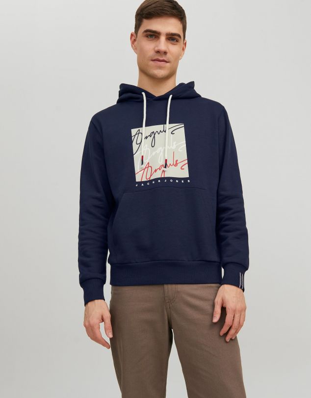 SUDADERA CON CAPUCHA CON DIBUJO DE HOMBRE DE JACK AND JONES