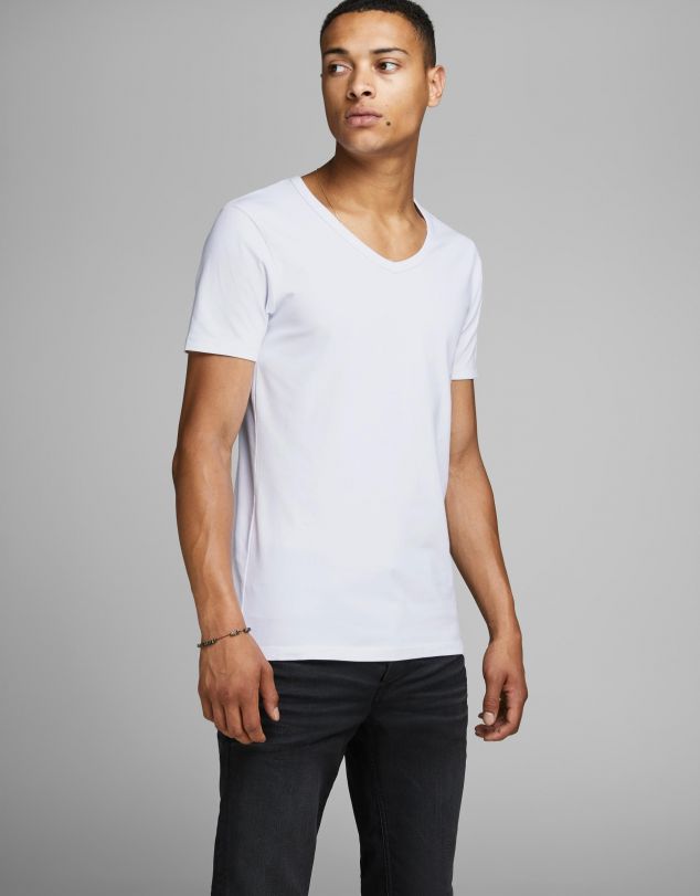 CAMISETAS JJEBASIC V-NECK TEE S/S NOOS