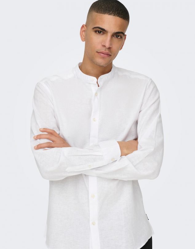 CAMISA SLIM DE CUELLO MAO ONLY AND SONS