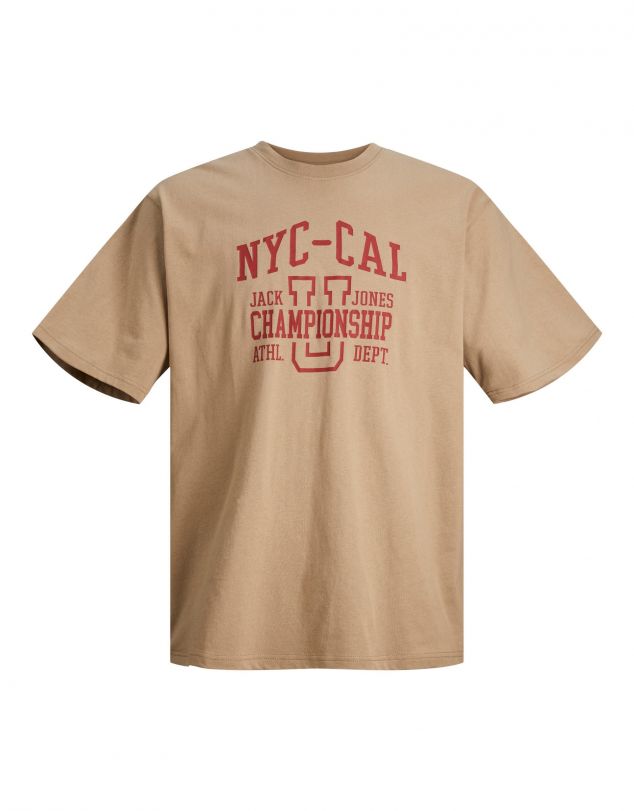 CAMISETA DE HOMBRE CON LETRAS EN PARTE FRONTAL DE JACK AND JONES