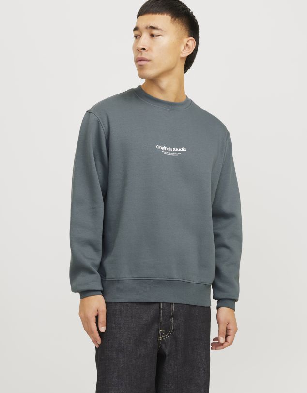 SUDADERA CON LETRAS ENGOMADAS DE HOMBRE DE JACK AND JONES