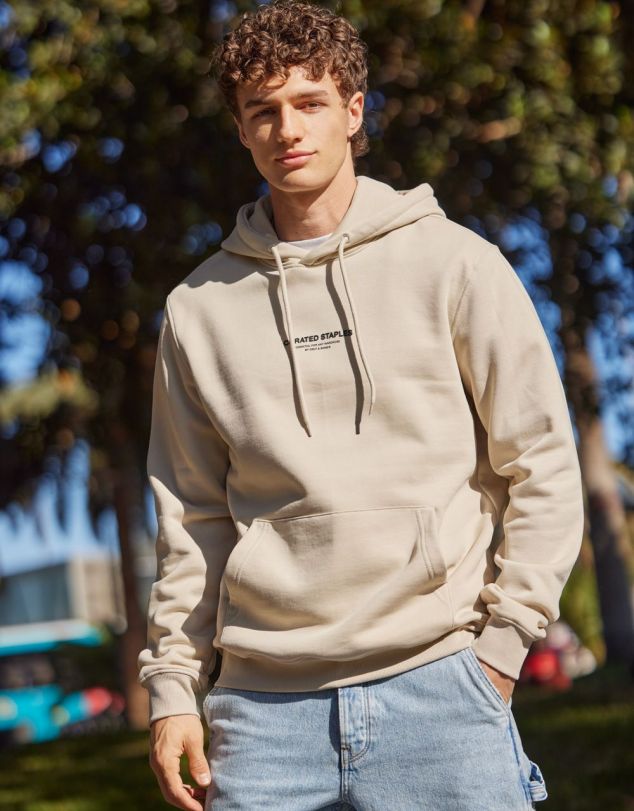 SUDADERA CON CAPUCHA Y LETRAS DE HOMBRE DE ONLY&SONS