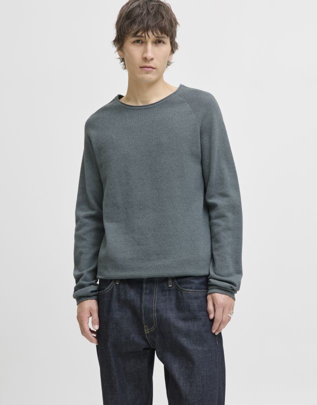 JERSEY DE CUELLO REDONDO COLORES  JACK AND JONES