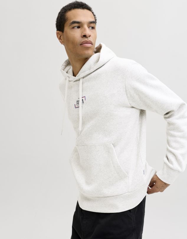 SUDADERA CON CAPUCHA Y LOGO DE HOMBRE DE JACK AND JONES