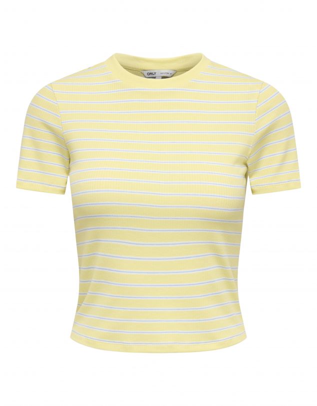CAMISETA DE RAYAS DE MANGA CORTA DE MUJER DE ONLY