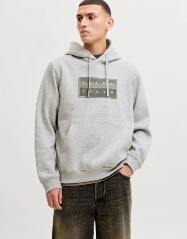 SUDADERA CON LOGO EN PARTE FRONTAL CON CAPUCHA DE HOMBRE DE JACK AND JONES