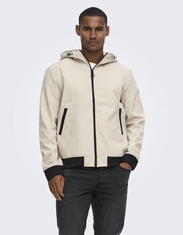 CAZADORA TIPO BOMBER CON CAPUCHA DE HOMBRE DE ONLY&SONS