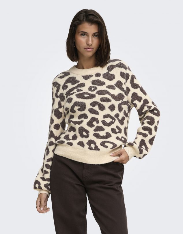 JERSEY ESTAMPADO EN ANIMAL PRINT DE MUJER DE JACQUELINE DE YONG
