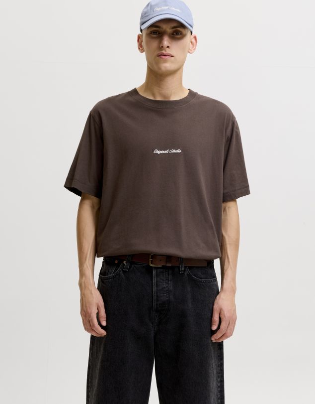 CAMISETA CON LETRAS EN PARTE FRONTAL DE MANGA CORTA DE HOMBRE DE JACK AND JONES