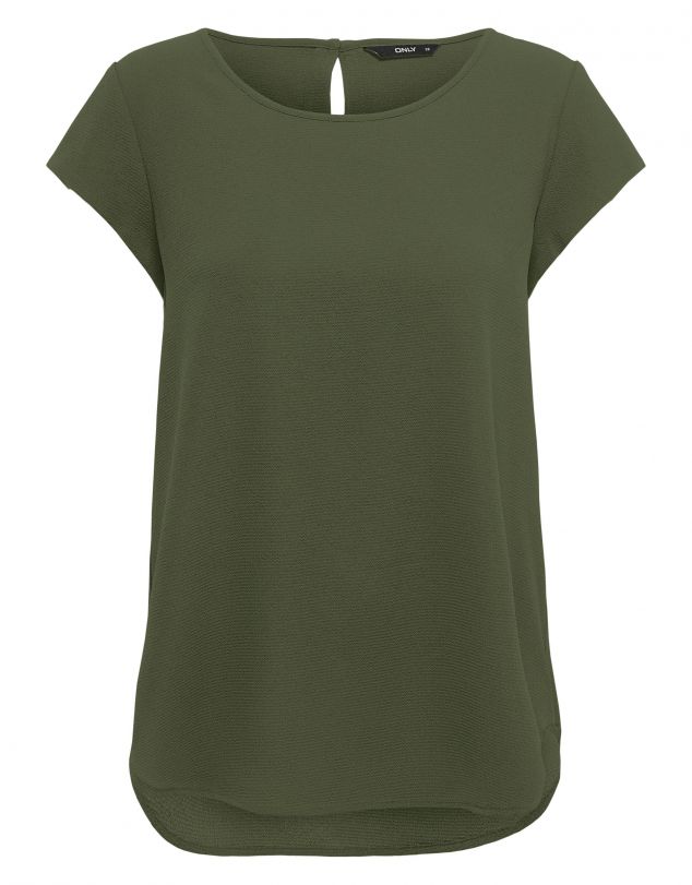 BLUSA ONLNOVA LUX  S/S TOP SOLID PTM