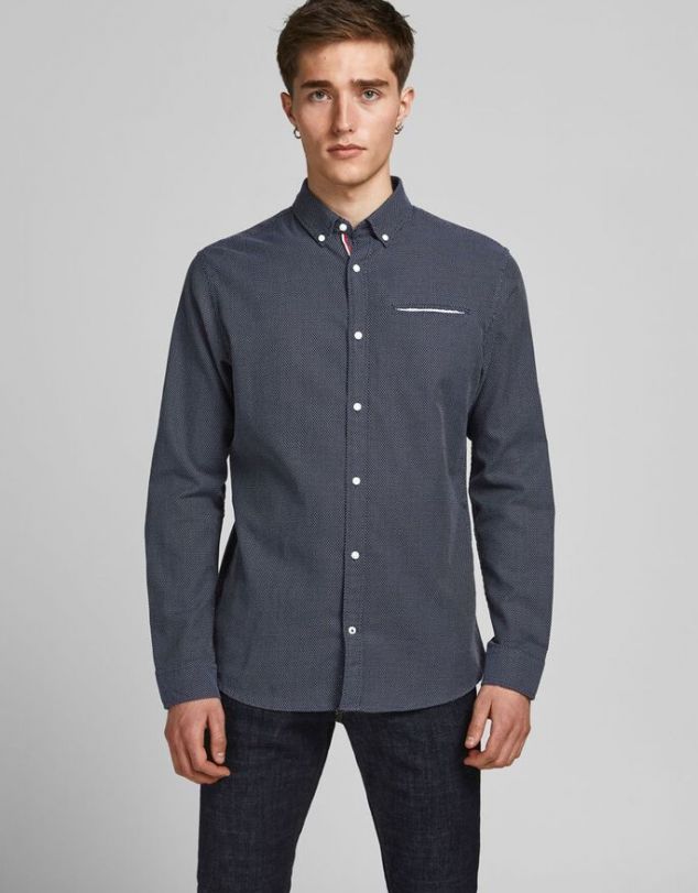 CAMISAS JJETHOMAS DETAIL SHIRT L/S NOOS
